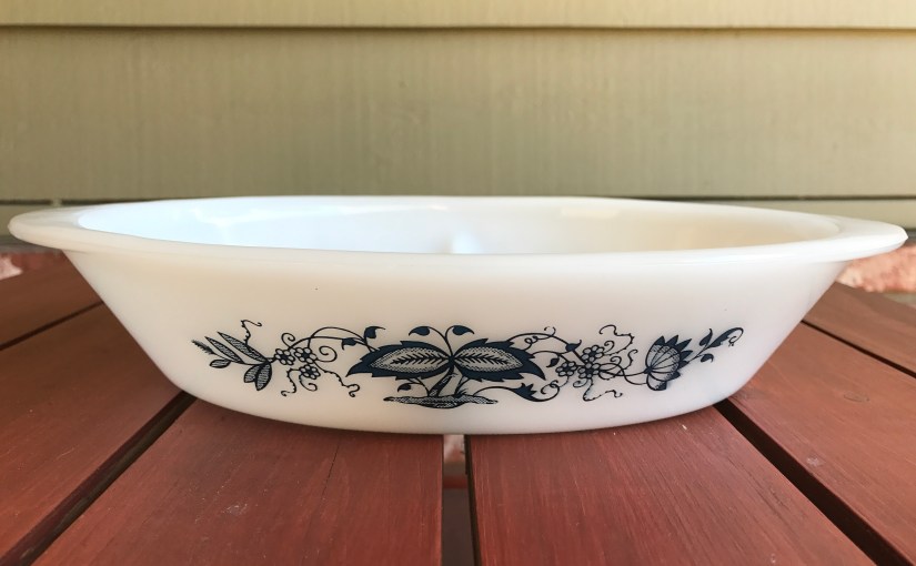 Thrifted Find: Glasbake Blue&nbsp;Onion