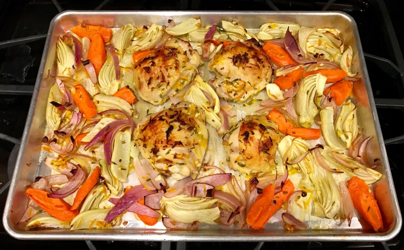 Sheet Pan Roasted Chicken with Fennel, Orange and&nbsp;Rosemary
