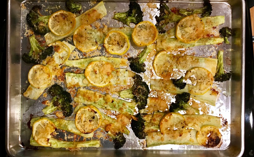 Roasted Broccoli Stems with Lemon and&nbsp;Parmesan